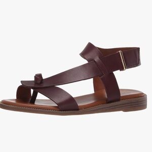 Franco Sarto Glenni Brown Leather Sandals